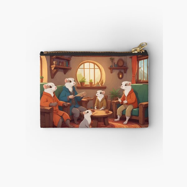 Item preview, Ferret Family Art designed and sold by WildlifeInc.