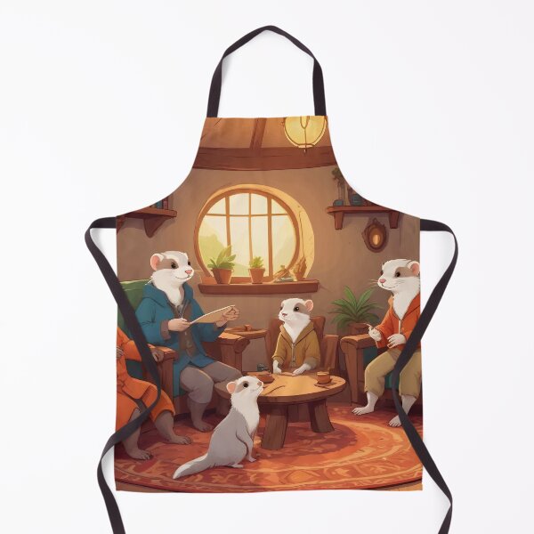 Item preview, Ferret Family Art designed and sold by WildlifeInc.