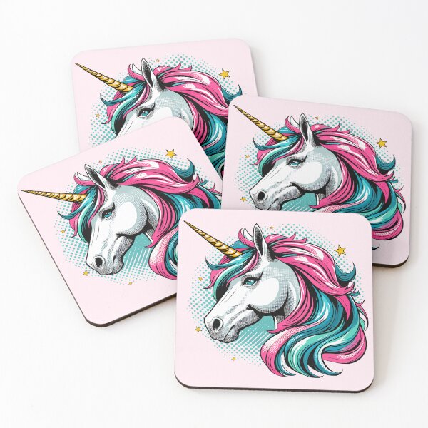 Item preview, Cabeza de unicornio, melena colorida, cuerno, caballo blanco, fairycore designed and sold by craftytraci.