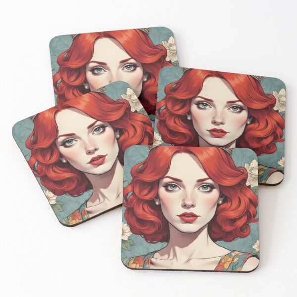 Item preview, Crimson Reign: Regal Red-Haired Beauty designed and sold by friendlywonders.