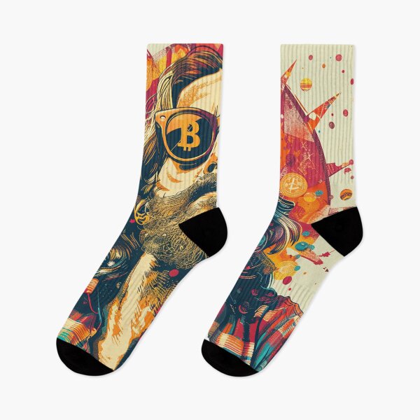 Item preview, Hippy Bitcoin designed and sold by Bitcoinomnis.