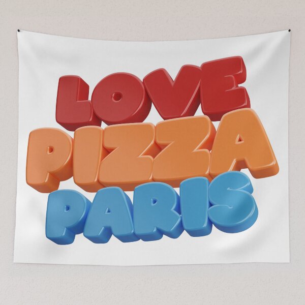 Item preview, LOVE PARIS PIZZA designed and sold by MUDUGAMU.