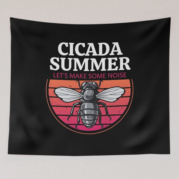 Item preview, Cicada Summer, Let's Make Some Noise, Best Gift for Cicada Brood Enthusiast designed and sold by Savchuk-Vova.