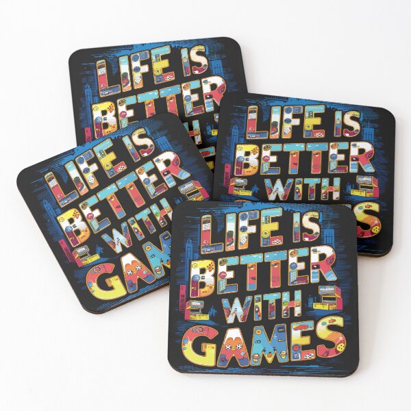 Item preview, Retro Life Is Better With Games designed and sold by Quirky Shirts.