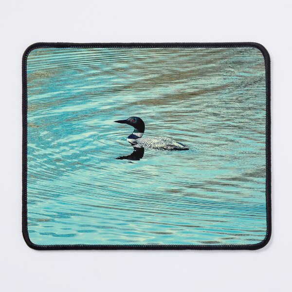 Item preview, Lone Loon enjoying a calming swim designed and sold by Ruth Curtis.