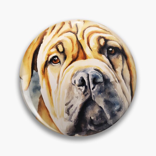 Item preview, Watercolor Chinese Sharpei designed and sold by TheAnimalZ00.