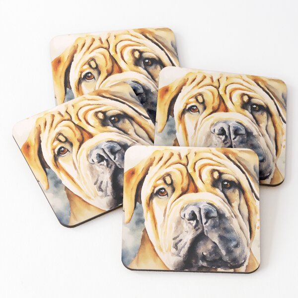 Item preview, Watercolor Chinese Sharpei designed and sold by TheAnimalZ00.
