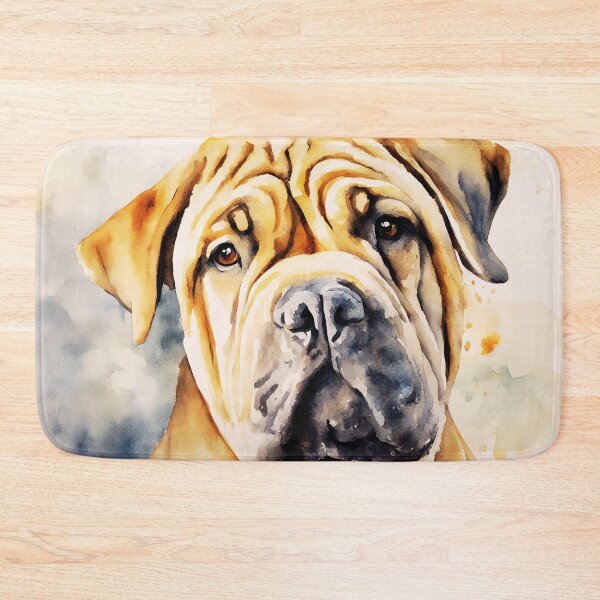 Item preview, Watercolor Chinese Sharpei designed and sold by TheAnimalZ00.