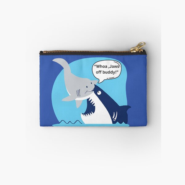 Item preview, "Jaws off,buddy! "-Comic shark bite designed and sold by BirdBrew.