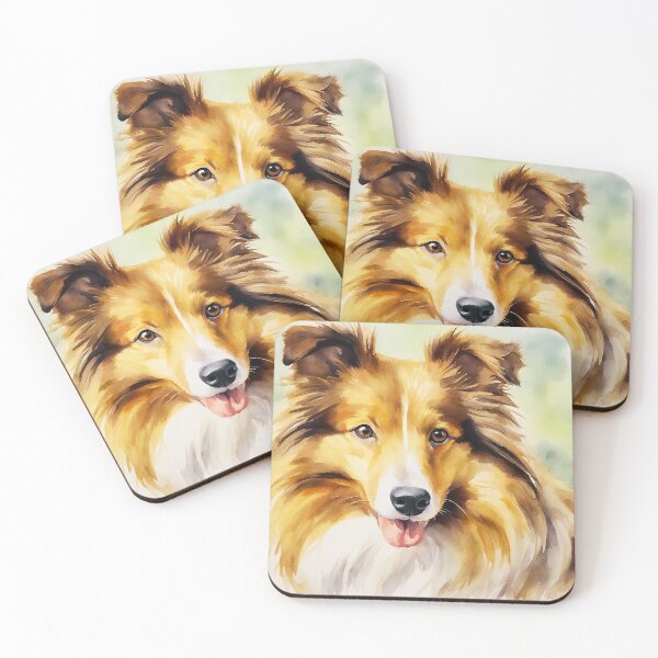 Item preview, Watercolor Shetland Sheepdog designed and sold by TheAnimalZ00.