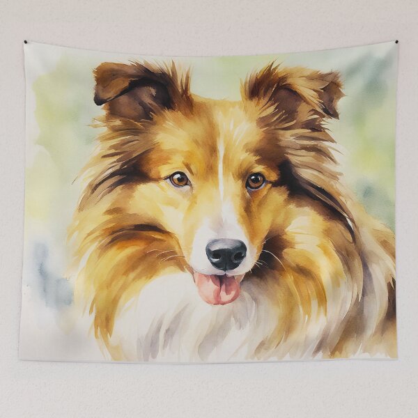 Item preview, Watercolor Shetland Sheepdog designed and sold by TheAnimalZ00.