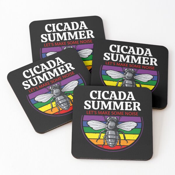 Item preview, Cicada Summer, Let's Make Some Noise, Best Gift for Cicada Brood Enthusiast LGBTQ Rainbow Flag Colors designed and sold by Savchuk-Vova.
