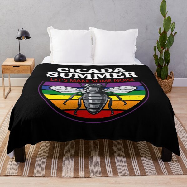 Item preview, Cicada Summer, Let's Make Some Noise, Best Gift for Cicada Brood Enthusiast LGBTQ Rainbow Flag Colors designed and sold by Savchuk-Vova.