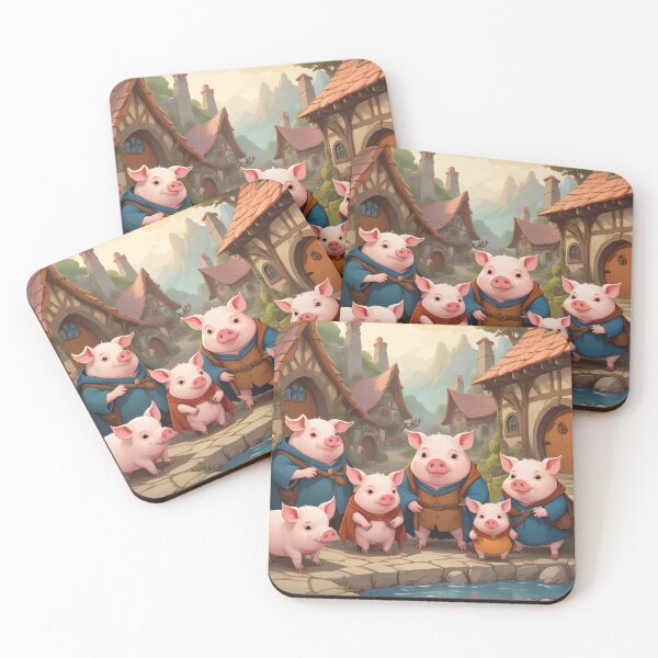 Item preview, Piggy Family Art designed and sold by WildlifeInc.