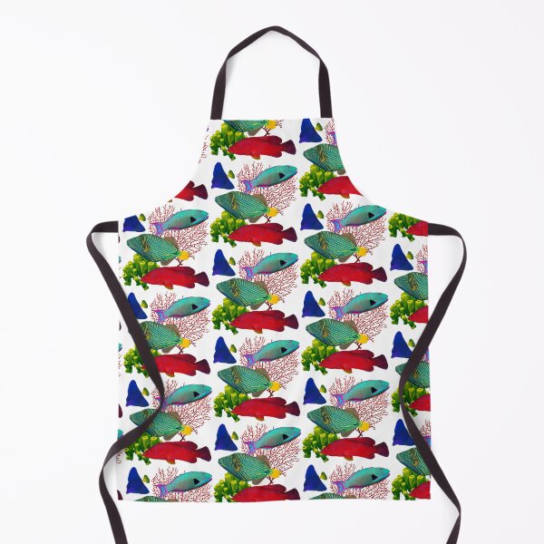 Item preview, Tropical Fish Summer Vibes Ocean Pattern designed and sold by fiatluxillust.