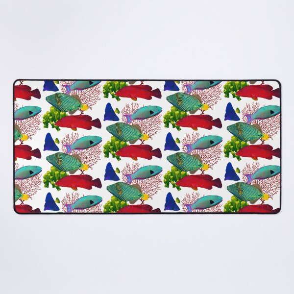 Item preview, Tropical Fish Summer Vibes Ocean Pattern designed and sold by fiatluxillust.