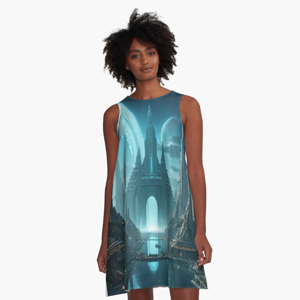 Item preview, A-Line Dress designed and sold by eXtraHumans.