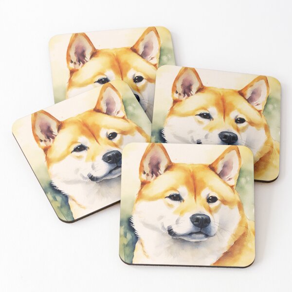Item preview, Watercolor Shiba Inu Dog designed and sold by TheAnimalZ00.