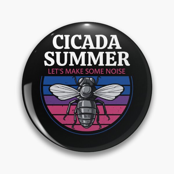 Item preview, Cicada Summer, Let's Make Some Noise, Best Gift for Cicada Brood Enthusiast LGBTQ Bisexual Flag Colors designed and sold by Savchuk-Vova.