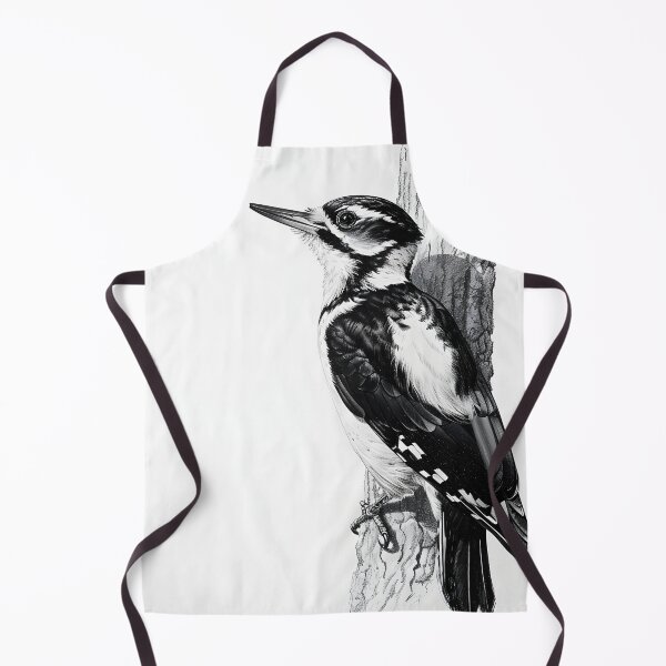 Item preview, Black and White Woodpecker Pencil Drawing designed and sold by Pencil-Art.
