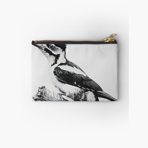 Item preview, Black and White Woodpecker Pencil Drawing designed and sold by Pencil-Art.