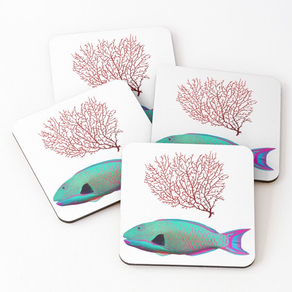 Item preview, Parrot FishTropical Fish Summer Vibes Ocean Pattern designed and sold by fiatluxillust.