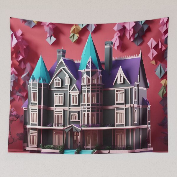 Item preview, Origami Art - Shadowmoor Manor: A Gothic Masterpiece designed and sold by ArtfulFolds.