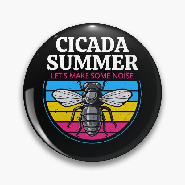 Item preview, Cicada Summer, Let's Make Some Noise, Best Gift for Cicada Brood Enthusiast LGBTQ Pansexual Flag Colors designed and sold by Savchuk-Vova.