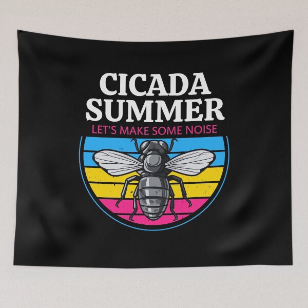 Item preview, Cicada Summer, Let's Make Some Noise, Best Gift for Cicada Brood Enthusiast LGBTQ Pansexual Flag Colors designed and sold by Savchuk-Vova.