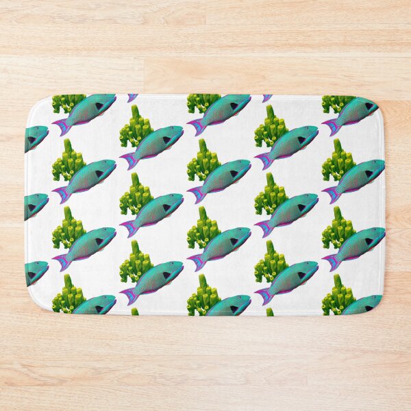 Item preview, Parrot Fish Tropical Fish Summer Vibes Ocean Pattern designed and sold by fiatluxillust.