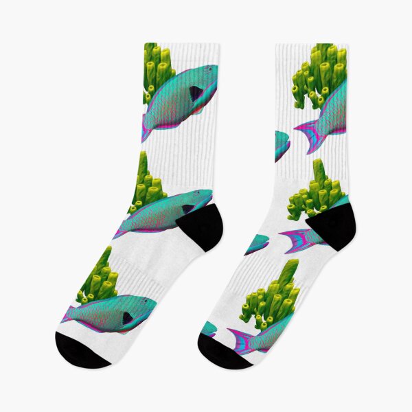 Item preview, Parrot Fish Tropical Fish Summer Vibes Ocean Pattern designed and sold by fiatluxillust.