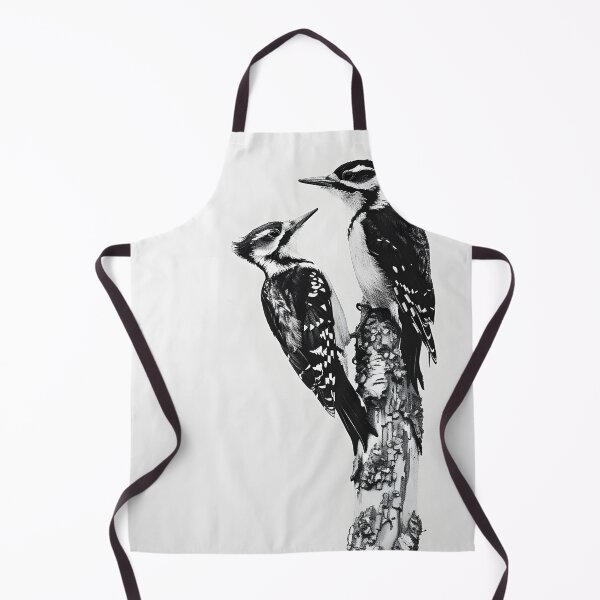 Item preview, Black and White Woodpecker Pencil Drawing designed and sold by Pencil-Art.