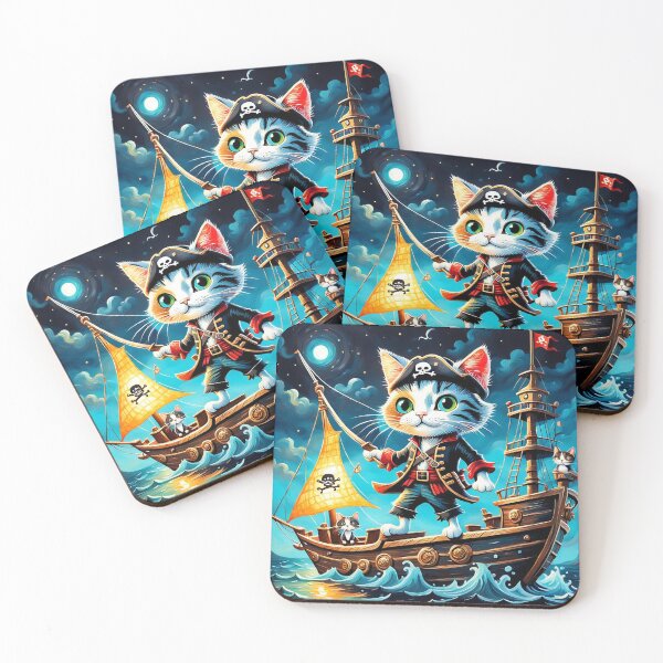 Item preview, The Pirate Captain Cat designed and sold by Simplybe1.