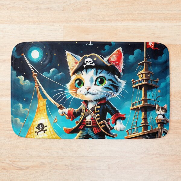 Item preview, The Pirate Captain Cat designed and sold by Simplybe1.