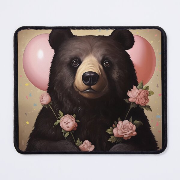 Item preview, “Bear in Flowers” designed and sold by Art-Vortex-fr.