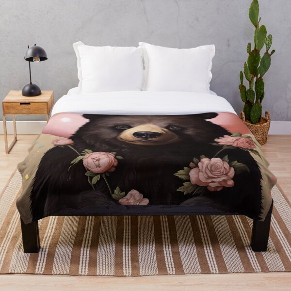 Item preview, “Bear in Flowers” designed and sold by Art-Vortex-fr.