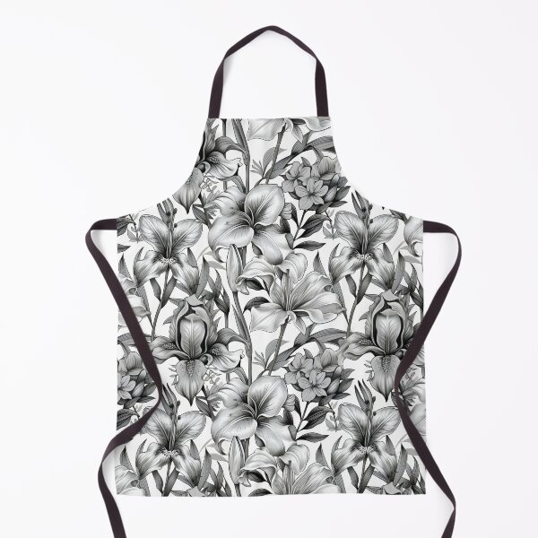 Item preview, Elegant Monochrome Floral Array Design designed and sold by VoyteksDesigns.