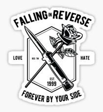 reverse falling forever side sticker stickers redbubble