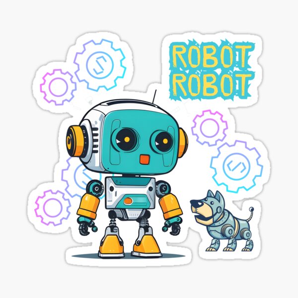 Item preview, robot robot designed and sold by NewStarsDesign.