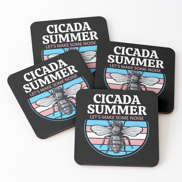 Item preview, Cicada Summer, Let's Make Some Noise, Best Gift for Cicada Brood Enthusiast LGBTQ Transgender Flag Colors designed and sold by Savchuk-Vova.