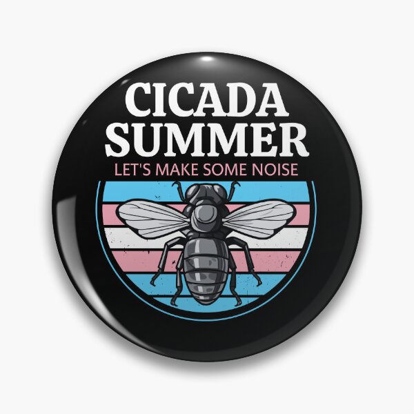 Item preview, Cicada Summer, Let's Make Some Noise, Best Gift for Cicada Brood Enthusiast LGBTQ Transgender Flag Colors designed and sold by Savchuk-Vova.