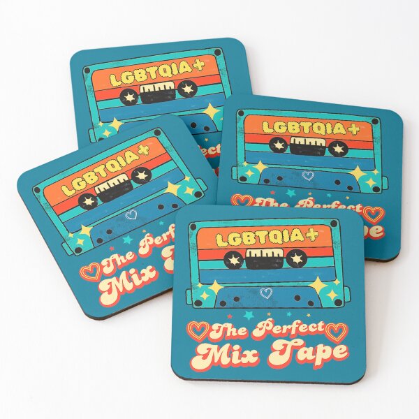 Item preview, LGBTQIA Plus Pride 80s Groovy Mix Tape designed and sold by Renata Illustrata.
