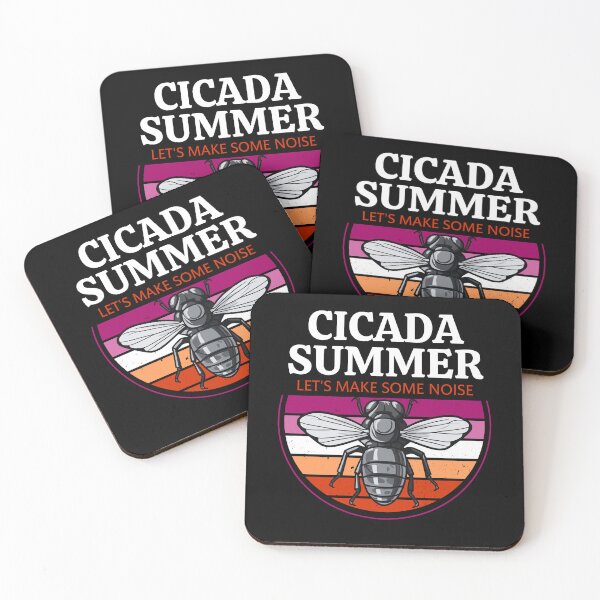 Item preview, Cicada Summer, Let's Make Some Noise, Best Gift for Cicada Brood Enthusiast LGBTQ Lesbian Flag Colors designed and sold by Savchuk-Vova.