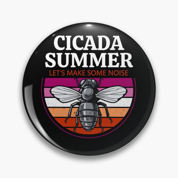 Item preview, Cicada Summer, Let's Make Some Noise, Best Gift for Cicada Brood Enthusiast LGBTQ Lesbian Flag Colors designed and sold by Savchuk-Vova.