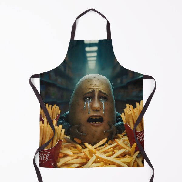 Item preview, I feel sorry for the potato. Transformation into French fries. designed and sold by MyHappyArtShop.