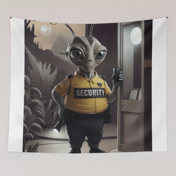 Item preview, Space security guard. designed and sold by MyHappyArtShop.