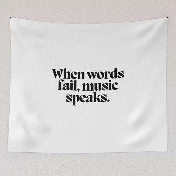 Item preview, When words fail, music speaks.  designed and sold by CharmStudio.