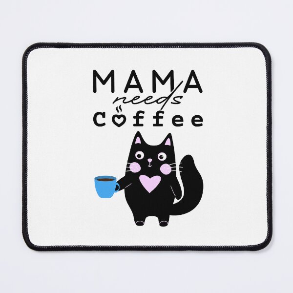 Item preview, MAMA Needs Coffee Tee, Mom's Meowntain Dew Gift, Feline Fuel for Mama designed and sold by Terry-Salsa.