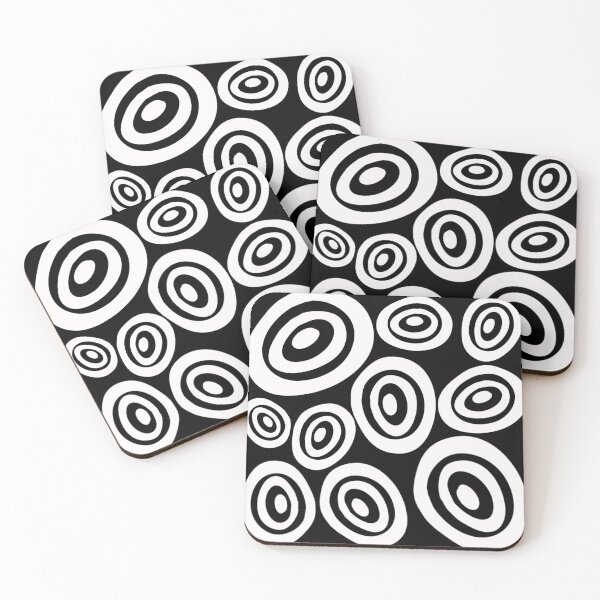 Item preview, Sixties A Go -Go White on Black Bullseye designed and sold by Niniannebast.