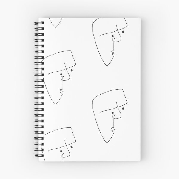 Item preview, One line face original cartoon face line artwork designed and sold by Oqueartecura.
